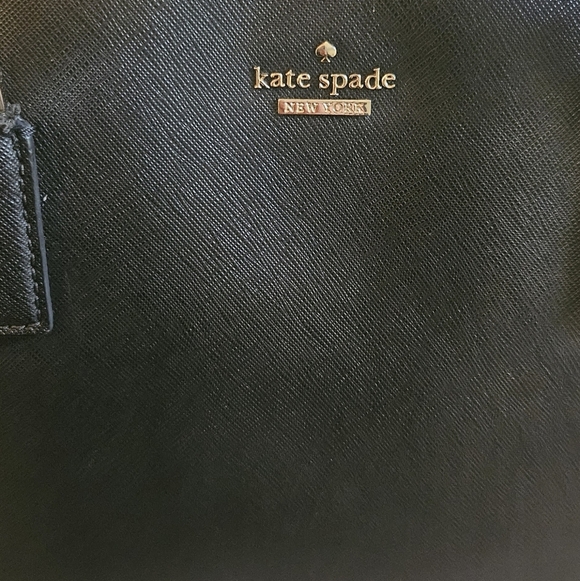 Kate Spade New York Cameron Black Leather Street Lucie Tote Handbag Large - Picture 2 of 10